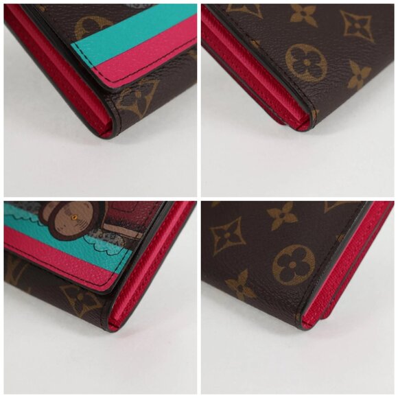 LOUIS VUITTON Monogram 2015 Christmas Portefeuille Sarah M61359 LV Auth 132795V - Picture 16 of 16